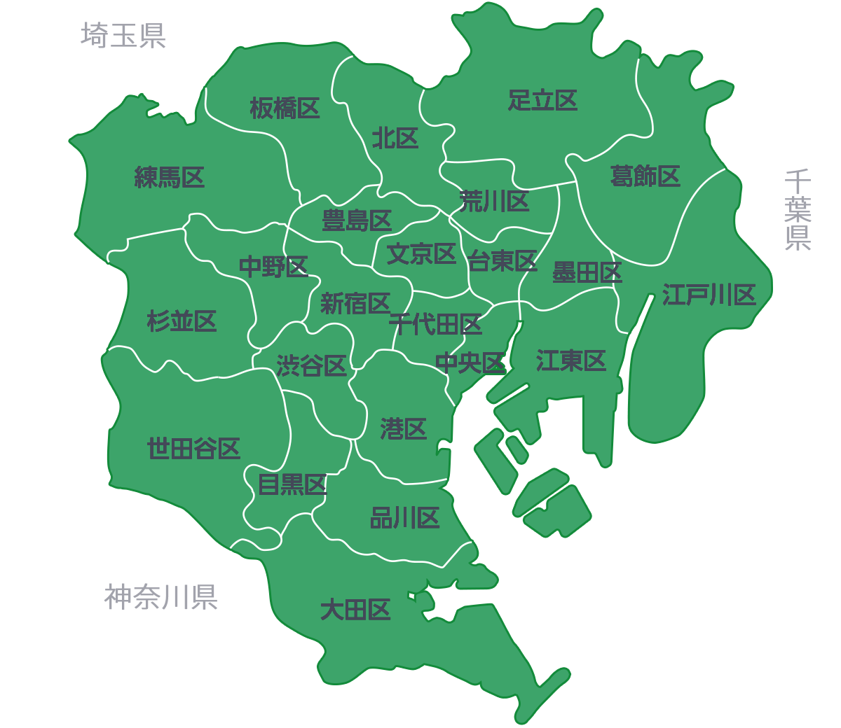 東京都23区地図